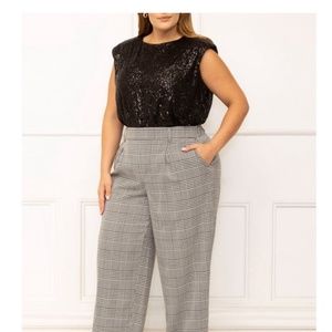 ELOQUII Elements Women's Plus Size Sequin T-Shirt—Sz 22/24